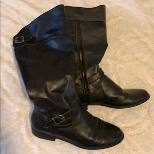 Black riding boots